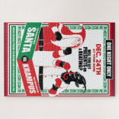 サンタクロース対クランプスボクシングマッチグッド対イビル ジグソーパズル (横)