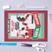 サンタクロース対クランプスボクシングマッチグッド対イビル 薄葉紙 (クラフト)