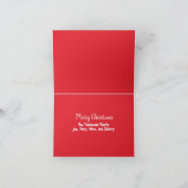 サンタクロース小妖精や小人すてきクリスマスフォトカード3 Photo シーズンカード (内部)