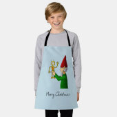 サンタクロース小妖精や小人ワークショップより エプロン (着用した状態)