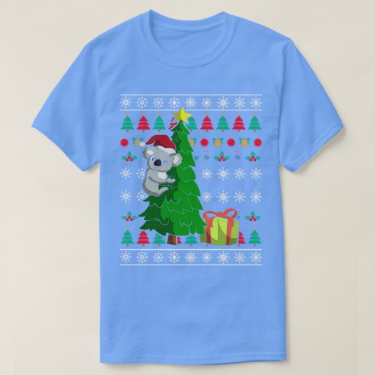 サンタクロース小荒醜いクリスマス Tシャツ (デザイン正面)