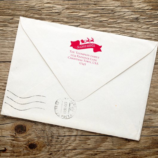 サンタクロース差出人住所クリスマス セルフインキングスタンプ