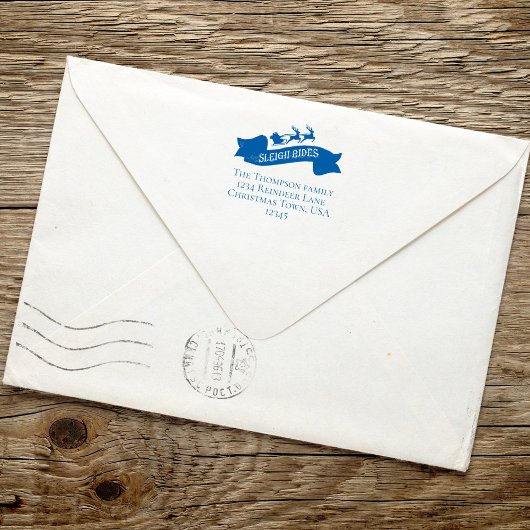 サンタクロース差出人住所クリスマス セルフインキングスタンプ