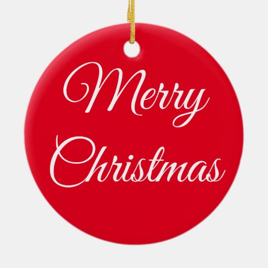 サンタクロース帽をかぶったカリコ猫 セラミックオーナメント (裏面)