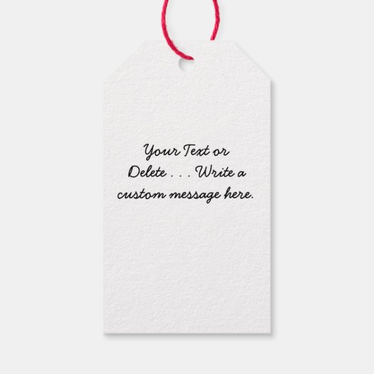 サンタクロース帽をかぶったクリスマスブラックラボドッグ ギフトタグ (裏面)