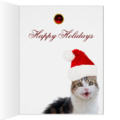 サンタクロース帽付きクリスマス猫 (内側(右))