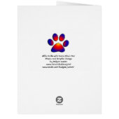 サンタクロース帽付きクリスマス猫 (裏面)