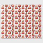 サンタクロース帽子メリークリスマスとイバンカトランプ ラッピングペーパー (フラット)