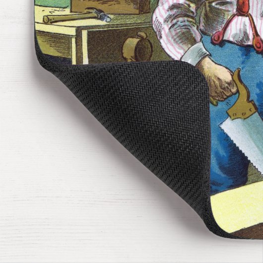 サンタクロース建物おもちゃ見たヴィンテージクリスマス マウスパッド (コーナー)