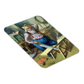 サンタクロース建物おもちゃ見たヴィンテージクリスマス マグネット (右側)