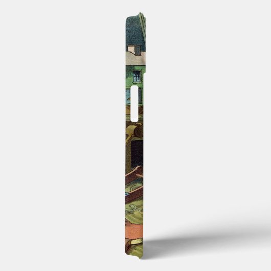 サンタクロース建物おもちゃ見たヴィンテージクリスマス Case-Mate iPhoneケース (裏面 / 右)