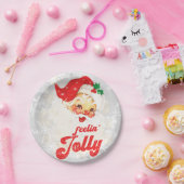 サンタクロース感じクリスマスすてき ペーパープレート (パーティー)