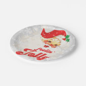 サンタクロース感じクリスマスすてき ペーパープレート (アングル)