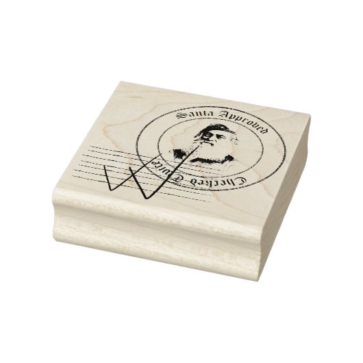 サンタクロース承認スタンプを2回確認 ラバースタンプ (スタンプ)