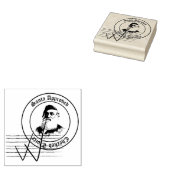 サンタクロース承認スタンプを2回確認 ラバースタンプ (押印)