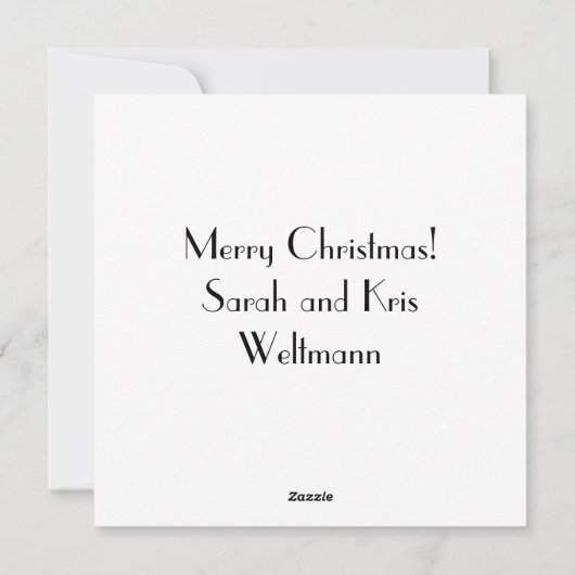 サンタクロース抽象芸術アート シーズンカード (裏面)