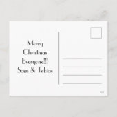 サンタクロース抽象芸術アート シーズンポストカード (裏面)