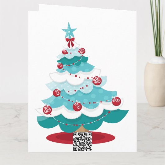 サンタクロース挨拶状 カード (裏面)