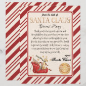 サンタクロース文字フルスレッド印刷可能 (正面/裏面)