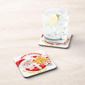 サンタクロース新年おめでとう コースター (右側)