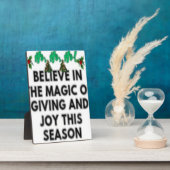 サンタクロース新年おめでとう💐 フォトプラーク (側面)