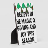 サンタクロース新年おめでとう💐 フォトプラーク (側面)