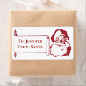 サンタクロース旧ヴィンテージファッションドクリスマス ラベル (インサイチュ)