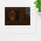 サンタクロース来が煙突から出て (デスク)