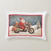 サンタクロース来の町へ アクセントクッション (裏面)