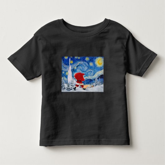 サンタクロース来はクリスマス トドラーTシャツ (正面)