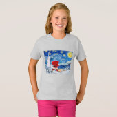 サンタクロース来はクリスマスTシャツだ Tシャツ (正面フル)