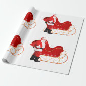 サンタクロース来はタウンラッピング紙 ラッピングペーパー (アンロールド)