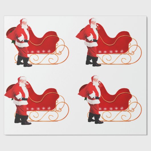 サンタクロース来はタウンラッピング紙 ラッピングペーパー (シーム)