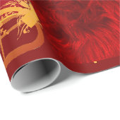 サンタクロース来はタウンレッドラッピング紙へ ラッピングペーパー (ロールコーナー)