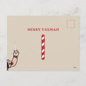 サンタクロース来はワクチンを接種して町に行く シーズンポストカード (裏面)