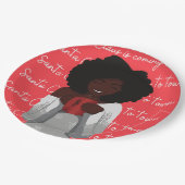 サンタクロース来は町のパーティーだ ペーパープレート (アングル)