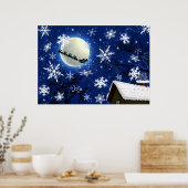 サンタクロース来は町のポスターだ ポスター (キッチン)