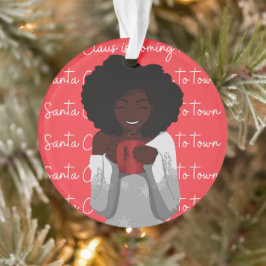 サンタクロース来は町の白象へ オーナメント