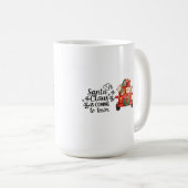 サンタクロース来は町へ行くところだ コーヒーマグカップ (正面右)