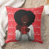 サンタクロース来は町へ クッション (ブランケット)