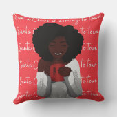 サンタクロース来は町へ クッション (裏面)