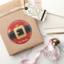 サンタクロース来は町へ ラウンドシール