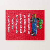 サンタクロース来は町パズルキッズゲームへ ジグソーパズル (横)