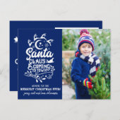 サンタクロース来はTown Photo Christmasへ シーズンポストカード (正面/裏面)