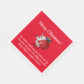 サンタクロース来ズトゥタウン紙ナプキンスキッズ スタンダードランチョンナプキン (角)