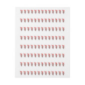 サンタクロース来訪カナダ ラップアラウンドラベル (シート)