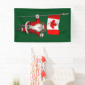 サンタクロース来訪カナダ 横断幕 (インサイチュ)