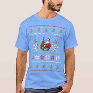 サンタクロース松の木醜いクリスマス、サンタクロース Tシャツ