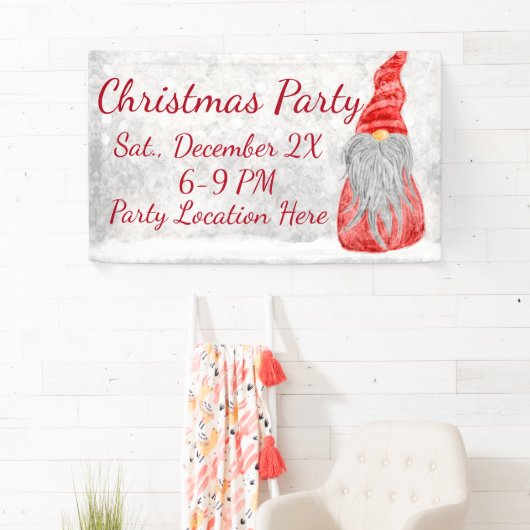 サンタクロース格言オンスノーウィーフィールド  横断幕 (インサイチュ)