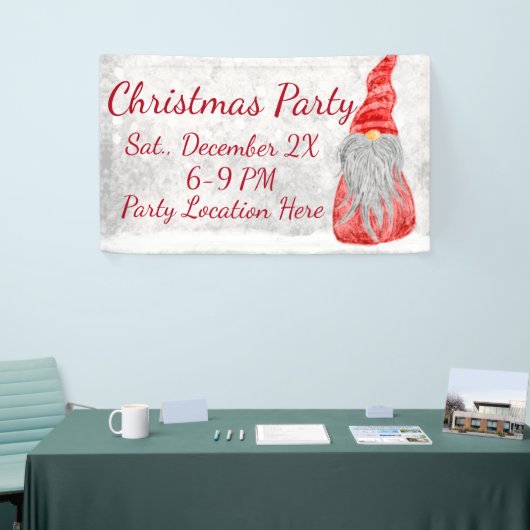 サンタクロース格言オンスノーウィーフィールド  横断幕 (トレードショー)